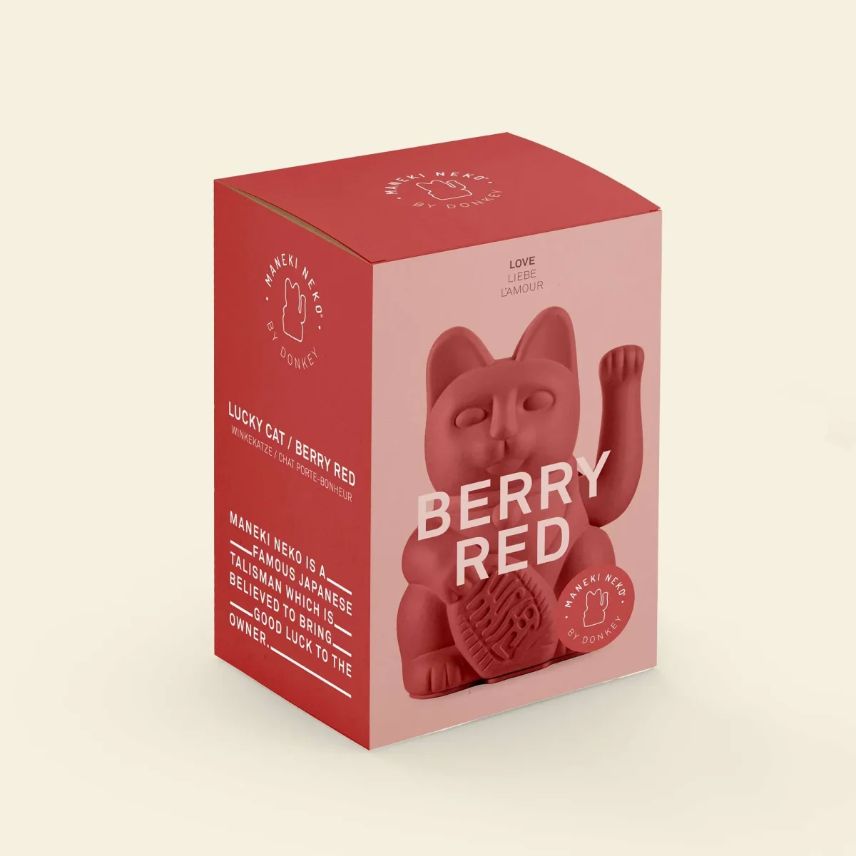Gato da Sorte Luck Cat Classic - Berry Red - Image 3