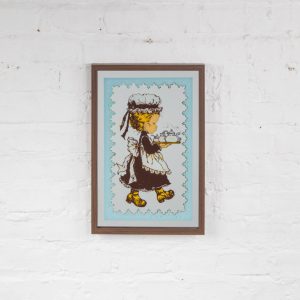 Quadro Com Pintura Sobre Espelho – Menina